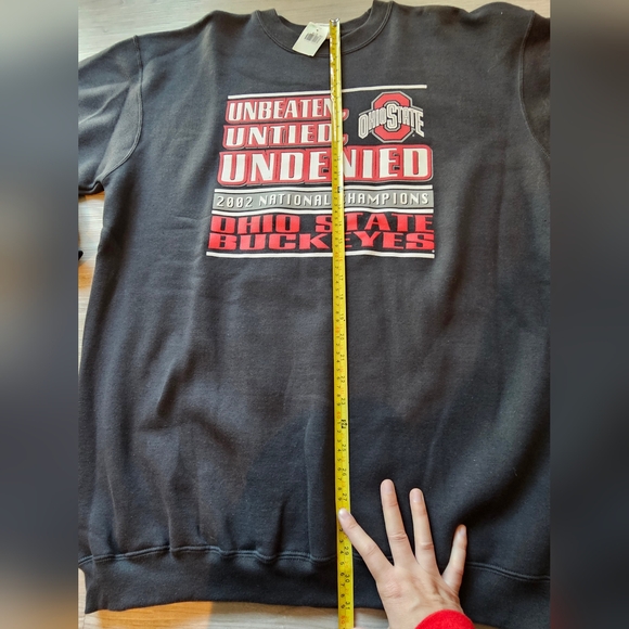 VTG 2002 OSU Ohio State Buckeyes National Champions Adult Large Sweatshirt NWT - Picture 5 of 10